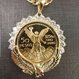 50 pesos Gold plated